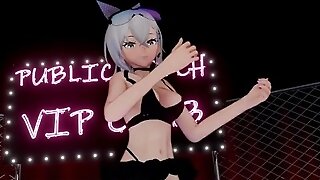 Starlet Rail Silverwolf Nerdy Mmd Blender Render1808