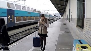 Travelling Russian Teenager Selvaggia Slurps Jizz