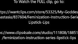 Princess Anastasia's Sissification Instruction Series: Lip Liner Lips Promo