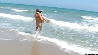 Youthfull Tourist Get Pounded On The Beach